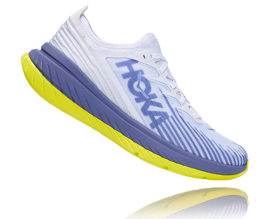 Tenis Hoka One One Hombre Blancos/Azules - Carbon X-Spe - CNVE14968